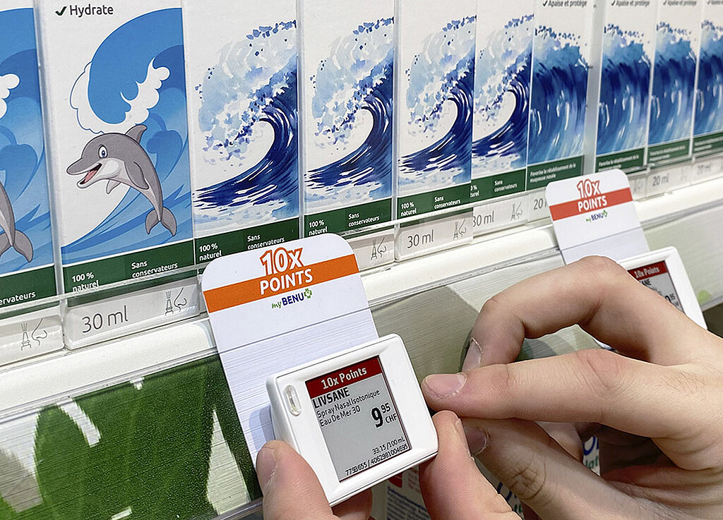 Les pharmacies BENU misent sur les étiquettes de prix électroniques