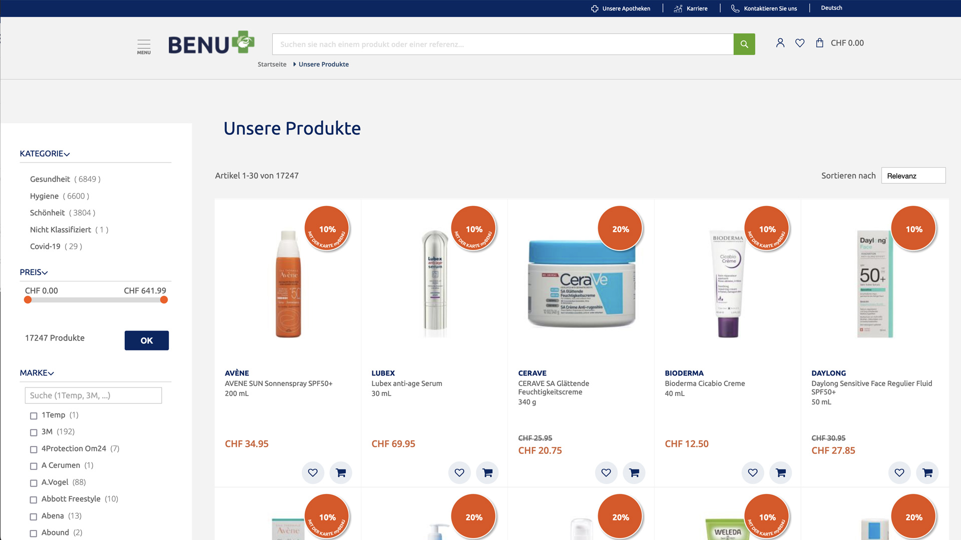 Online-Shop von BENU optimiert: zuverlässig – schnell – umfassend