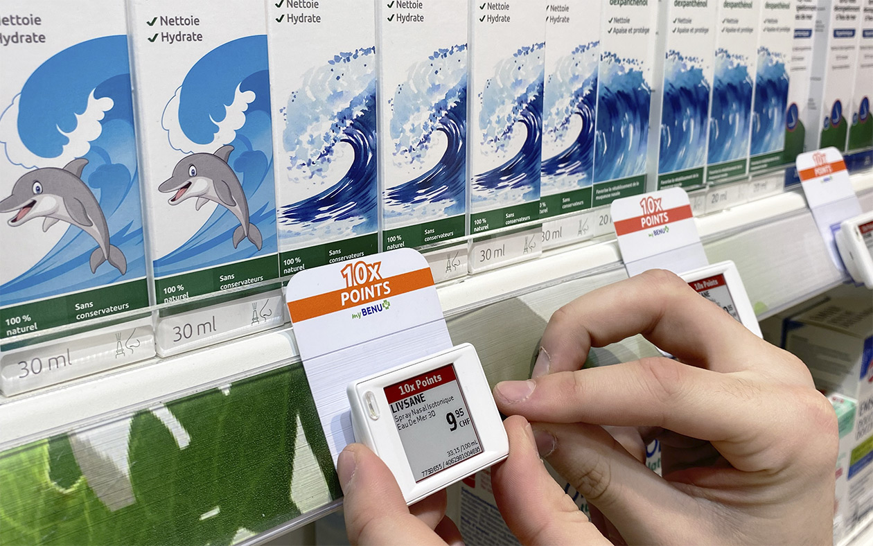 Pharmacies BENU setzen auf elektronische Preisschilder